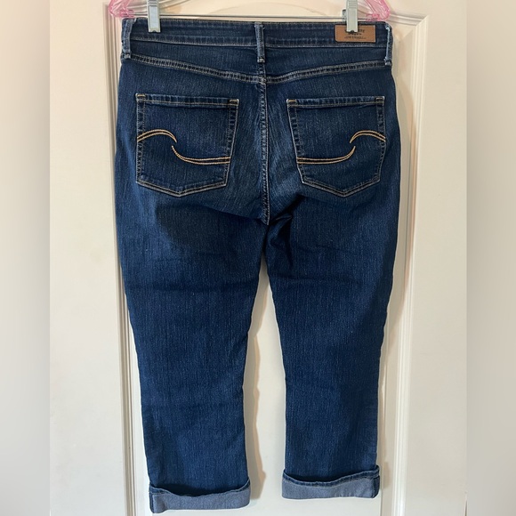 Levi’s Signature medium Wash distressed cropped & cuffed jeans Women’s size 8 - Picture 4 of 15
